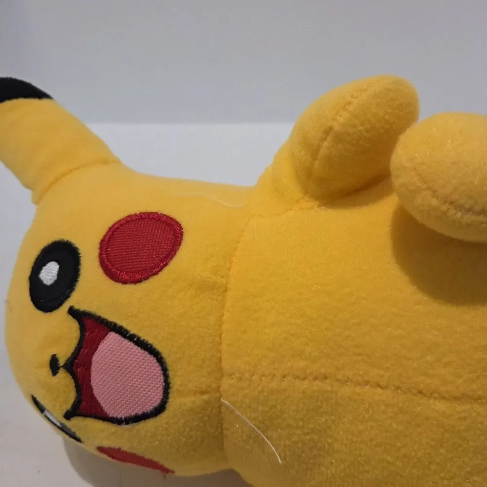 Vintage? Pokemon Pikachu Plush No Tags Open Mouth Smiling